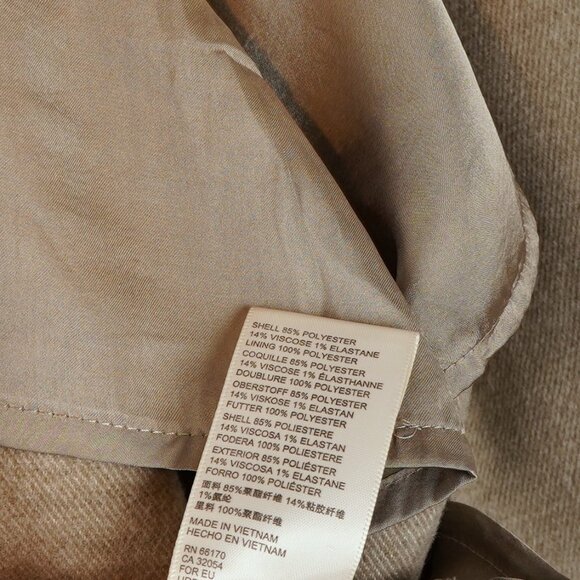 Free People Hannah Slouchy Beige Oversize Blazer Coat - Size XS - Picture 6 of 7